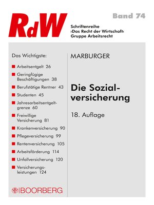 cover image of Die Sozialversicherung